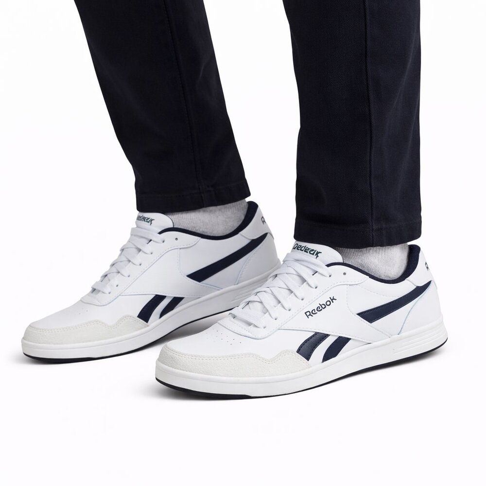 NEW Reebok Galaxy 7 Men's White/Navy Sneakers Size 10